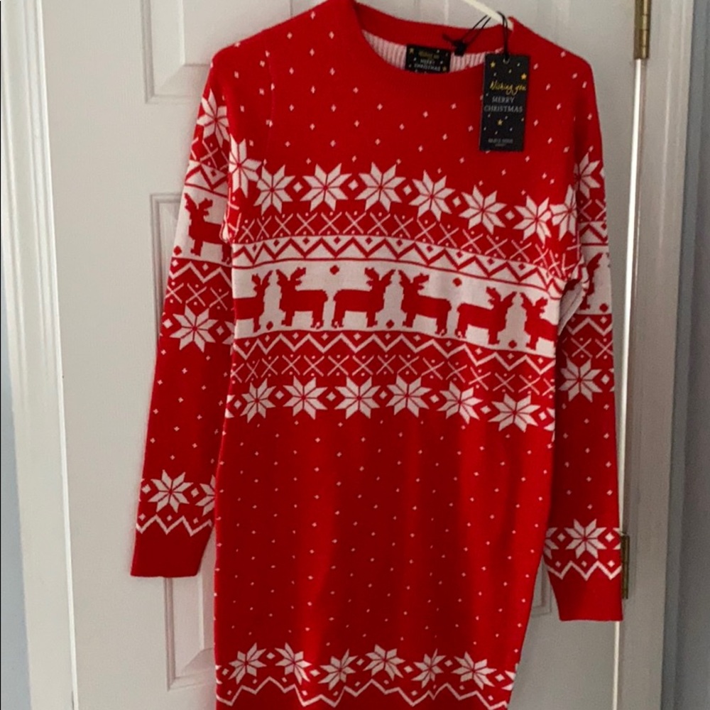 Christmas sweater dress